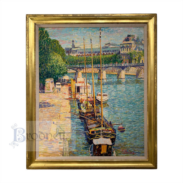 Quay Near Pont des Arts, Paris by Sam Barber