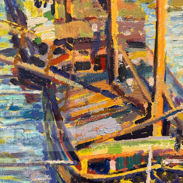 Quay Near Pont des Arts, Paris by Sam Barber