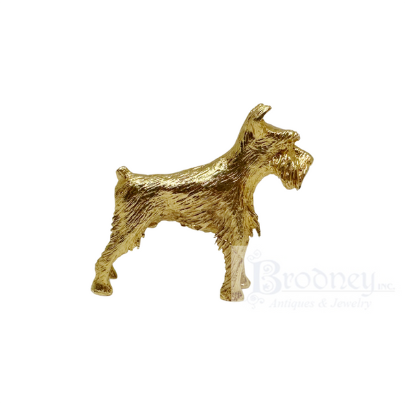 Tiffany & Co. 18 Kt Gold Schnauzer Brooch