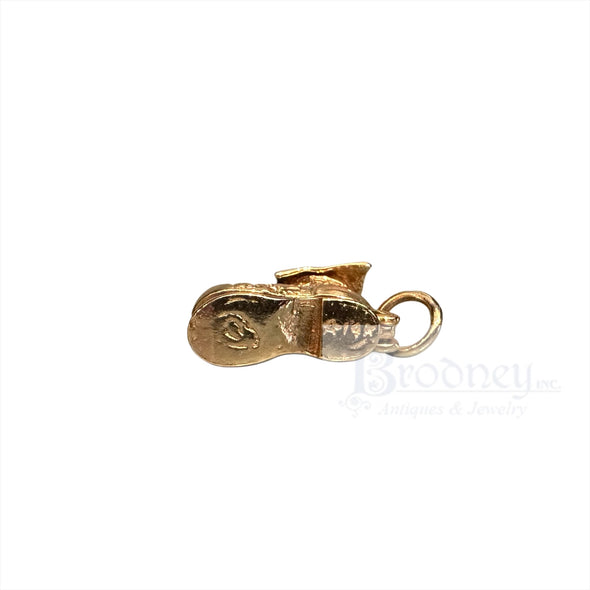 14 Kt Gold Old Lady Shoe Charm