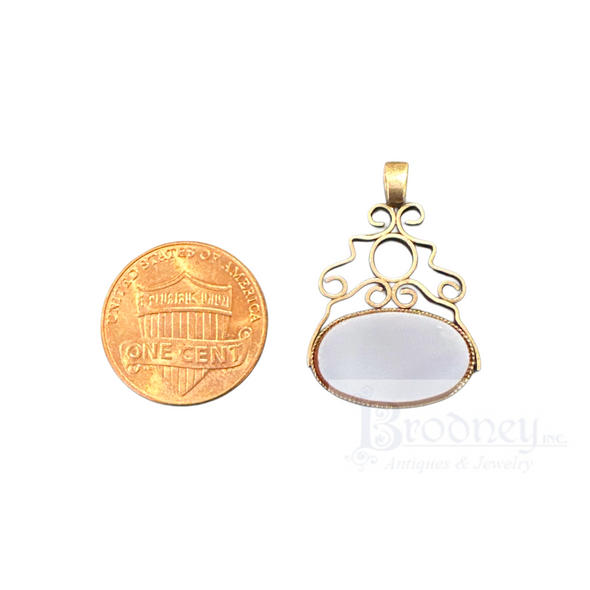 Antique 9 Kt Gold and Carnelian Watch Fob