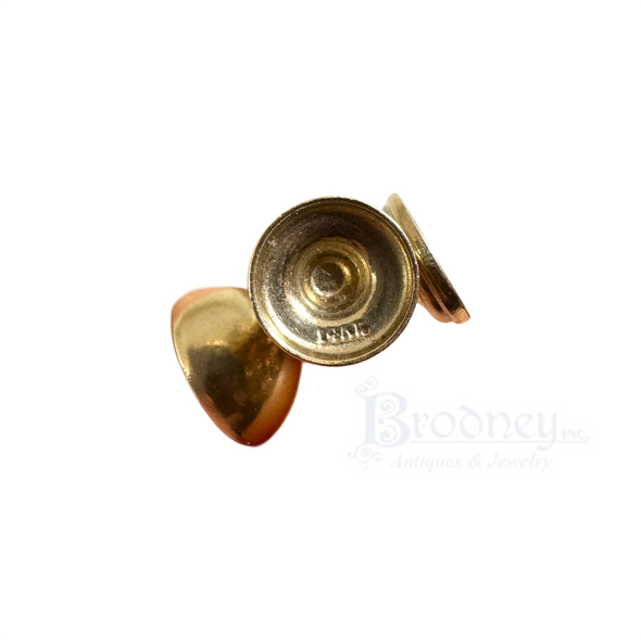 14 Gold and Enamel Pair of Cocktail Glasses Charm