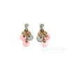 18 Kt Gold Peruvian Opal and Diamond Earrings