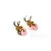 18 Kt Gold Peruvian Opal and Diamond Earrings