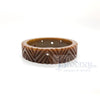 Vintage Carved Brown Bakelite Bangle Bracelet