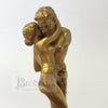 Bronze and Marble Satyr Inkwell