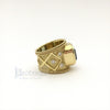 18 Kt Gold Aquamarine and Diamond Ring