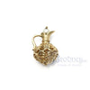 14 Kt Gold Filigree and Pearl Pitcher Charm